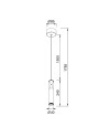 SPARK * COLGANTE 1L LED 7W - BLANCOARENA